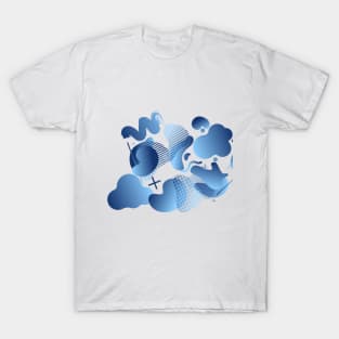 Bubbles Graphic Pattern Design T-Shirt